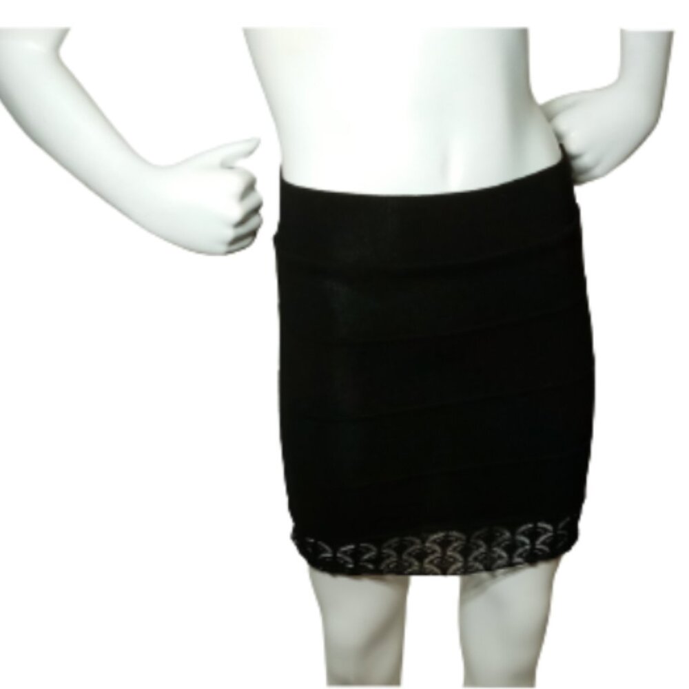 Black Skirt with Lace